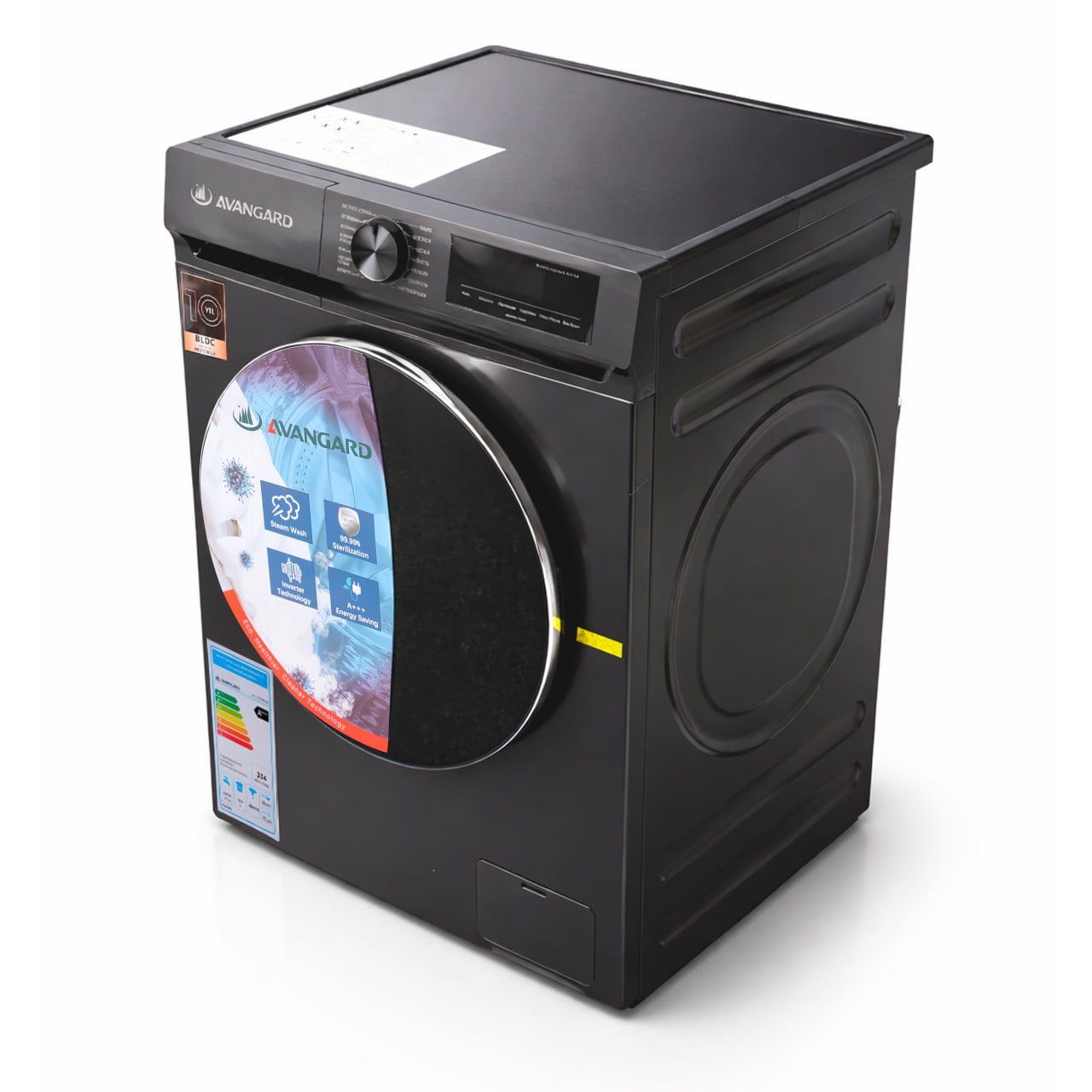 Стиральная машинка AVANGARD на 10 кг AV-100 MXLB Grey