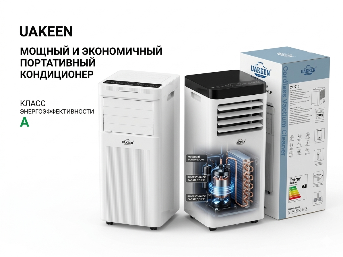 Uaken кондиционер мобилный